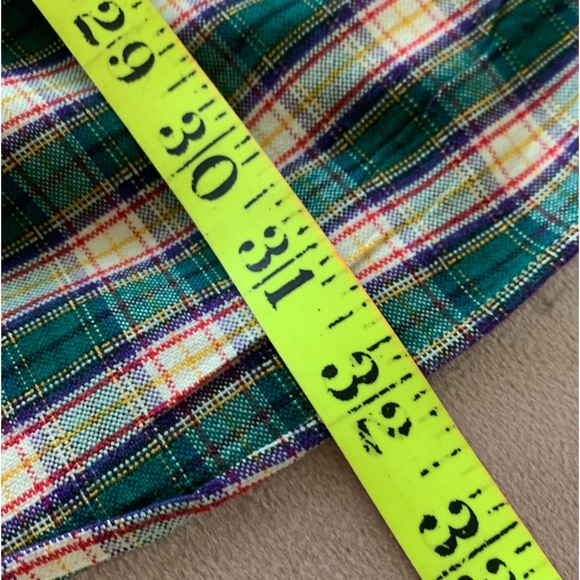 Ralph Lauren Mens SZ M Green Plaid Cotton Button Down “Big Shirt” - Picture 11 of 11